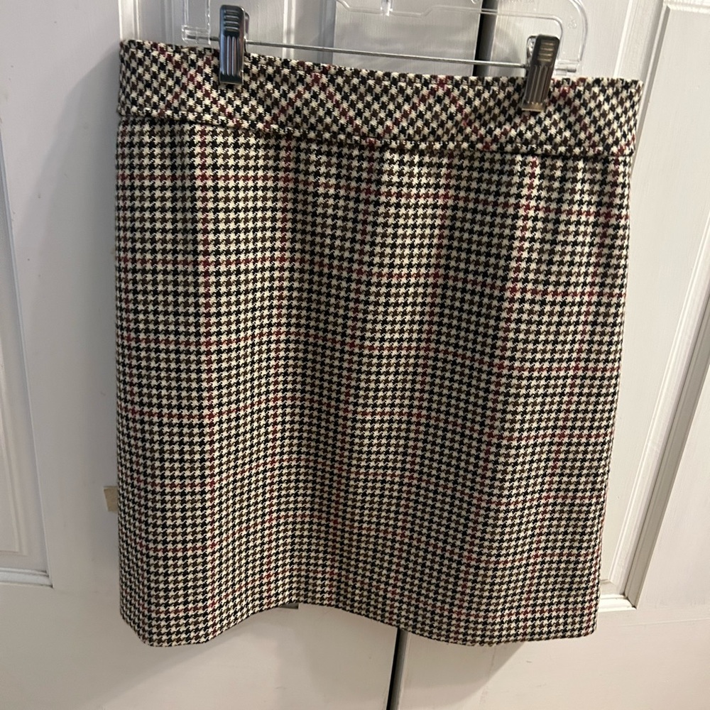 J Crew Houndstooth Skirt
